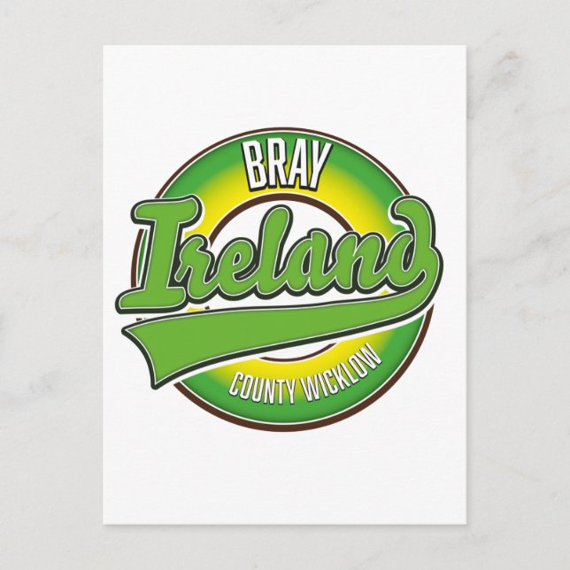 Bray County Wicklow Ireland. Postcard (Front)