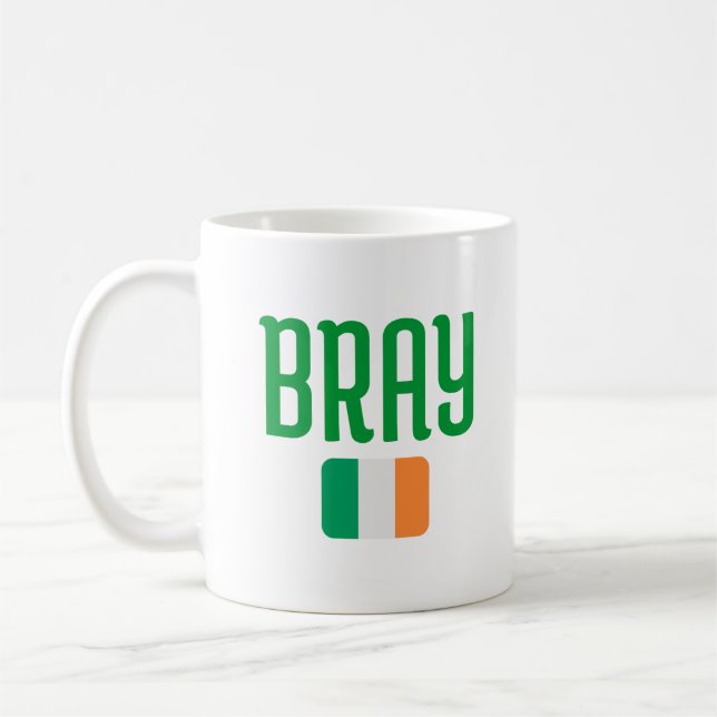 BRAY Ireland Flag Coffee Mug (Left)
