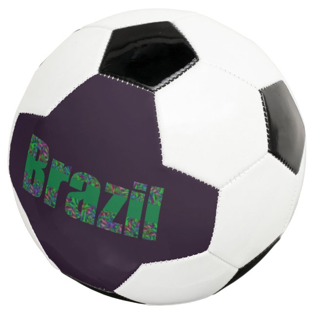 Brazel Carnival Design Soccer Ball (Three Quarter)