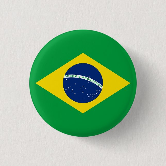Brazil 3 Cm Round Badge (Front)