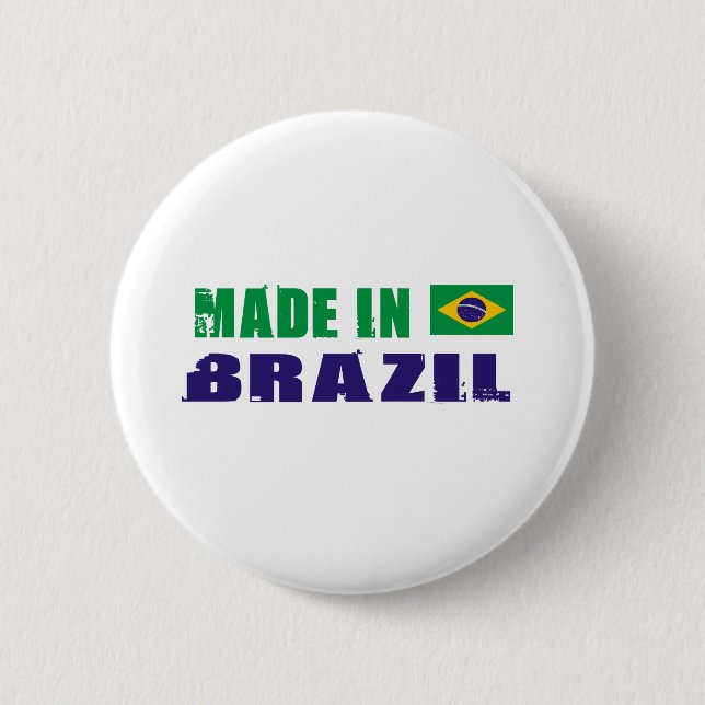 BRAZIL 6 CM ROUND BADGE (Front)