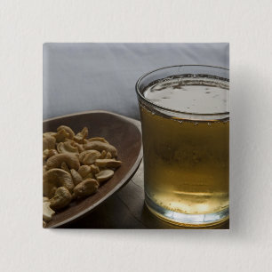 Brazil. A Glass of refreshing Guarana Energy 15 Cm Square Badge