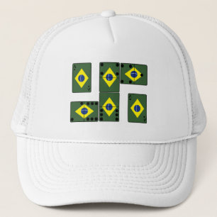 Brazil Ace Cards and Domino's Trucker Hat