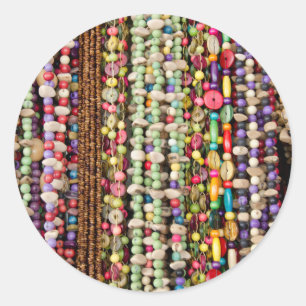 Brazil, Amazon, Manaus. Typical Brazilian Classic Round Sticker