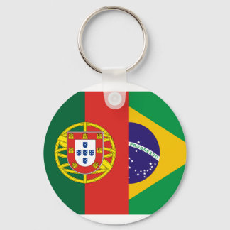 Brazil And Portugal, hybrids Key Ring