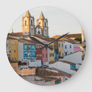 Brazil, Bahia, Salvador, The Oldest City Large Clock