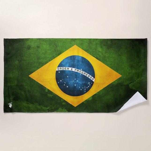 " BRAZIL Beach Towel ... " (Front)