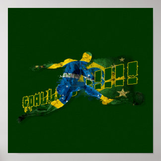 Brazil blood flesh and glory soccer futebol sports poster
