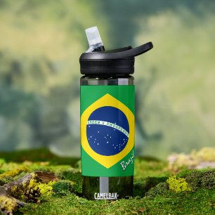 Brazil bottle, patriotic Brazilian Flag Water Bottle