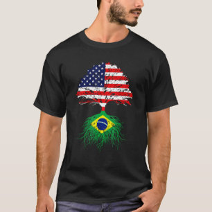 Brazil Brasil Roots Brazilian American Immigrant F T-Shirt