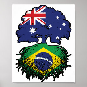 Brazil Brazilian Australian Australia Tree Roots Poster