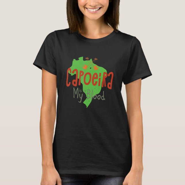 Brazil Brazilian Dance Karate Sports Fighter Capoe T-Shirt (Front)