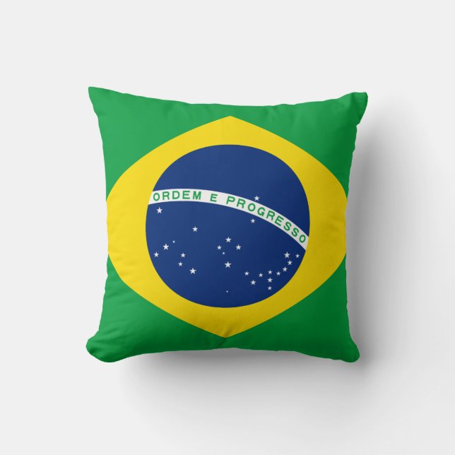 Brazil (Brazilian) Flag Cushion (Front)