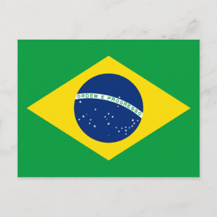 Brazil (Brazilian) Flag Postcard