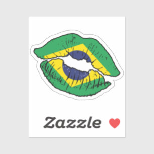 Brazil Brazilian Lipstick Love Flag