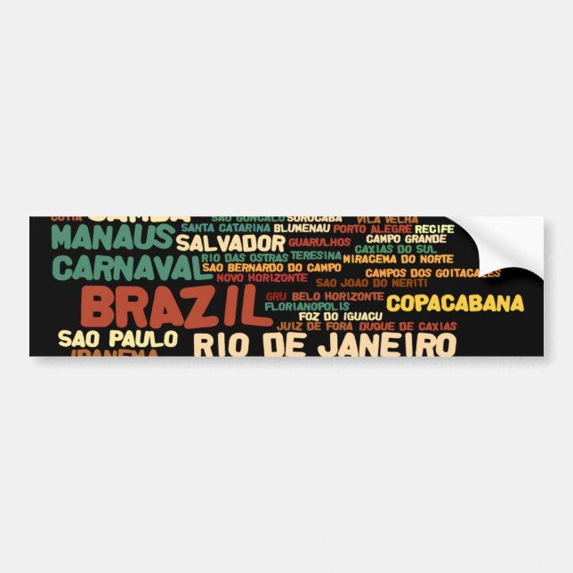 BRAZIL Bumper Sticker (Front)