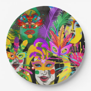 Brazil Carnival Paper Plate