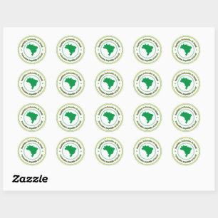 Brazil Classic Round Sticker