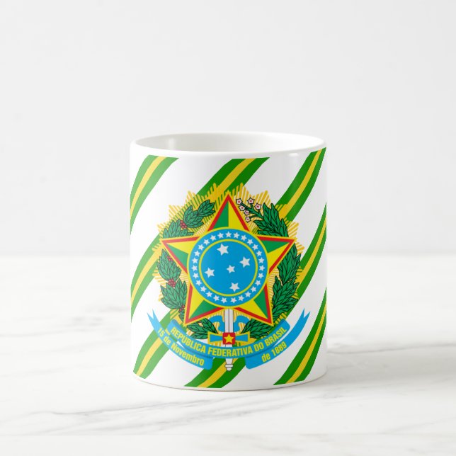 Brazil coat of arms coffee mug (Center)