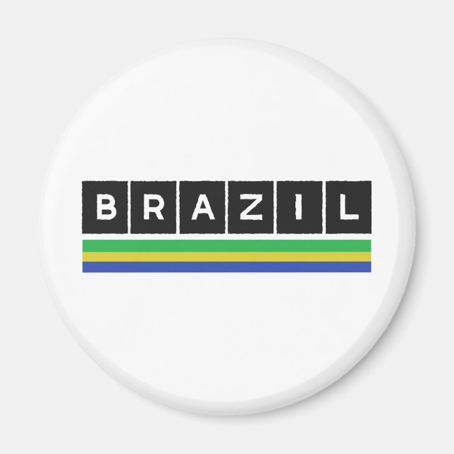 Brazil Colours design! Magnet (Front)