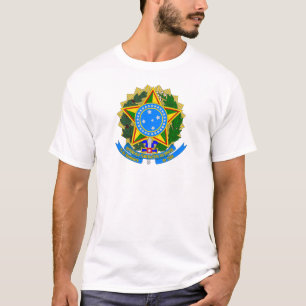 brazil country coat arms symbol emblem star flag T-Shirt