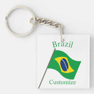 Brazil Country Flag Thunder_Cove Key Ring