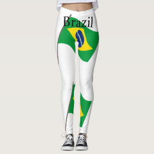 Brazil Country Flag Thunder_Cove Leggings