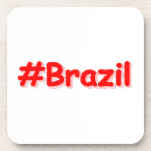 "#Brazil" Cute Design. Buy Now Coaster