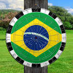 Brazil Dartboard & Brazilian Flag / game board<br><div class="desc">Dartboard: Brazil & Brazilian flag darts,  family fun games - love my country,  summer games,  holiday,  fathers day,  birthday party,  college students / sports fans</div>