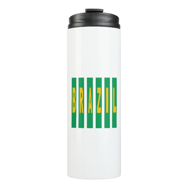 BRAZIL DESIGN insulated bottle (Front)