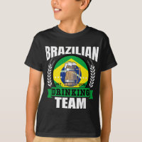 Brazil Drinking Team Funny Brazilian Flag Beer Par