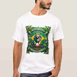 Brazil Eternal Jaguar Ascent, Brazilian Gift T-Shirt
