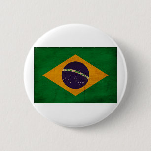Brazil Flag 6 Cm Round Badge