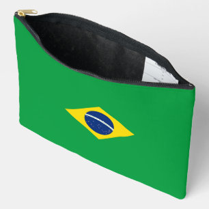Brazil flag accessory pouch