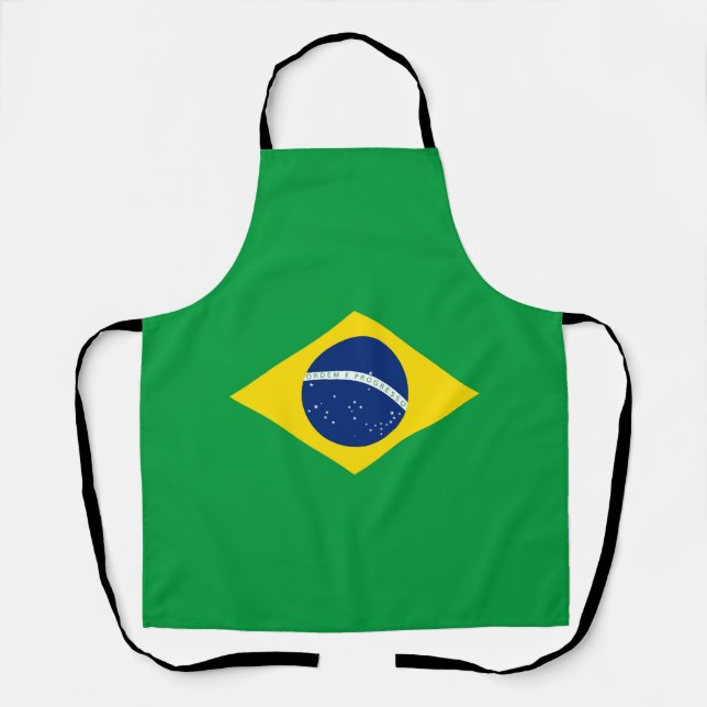 Brazil flag apron (Front)