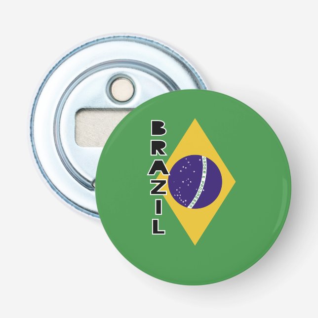 Brazil Flag Bottle Opener (Front)