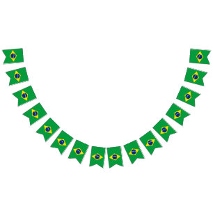 Brazil flag bunting banner