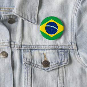 Brazil flag Button