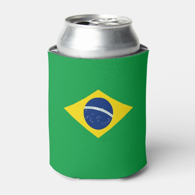 Brazil flag can cooler (Can Front)