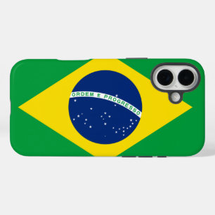 Brazil flag iPhone 16 plus case