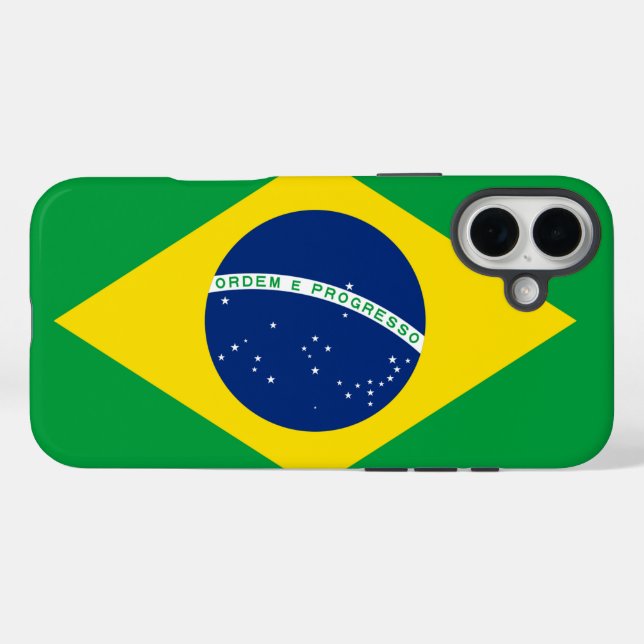 Brazil flag Case-Mate iPhone case (Back (Horizontal))