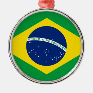 Brazil flag Ceramic Ornament