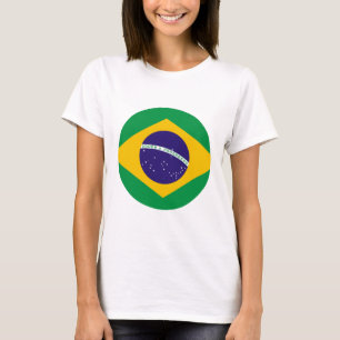 Brazil Flag Circle The MUSEUM Zazzle T-Shirt