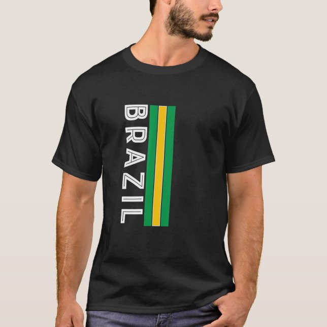 Brazil Flag Colours T-Shirt (Front)