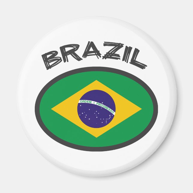 Brazil Flag - Cool Design! Magnet (Front)