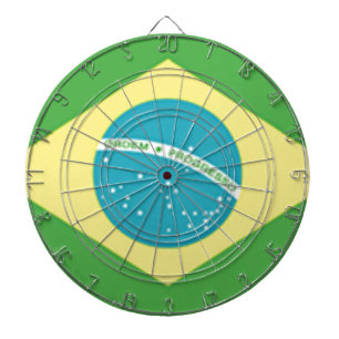 Brazil Flag Dartboard