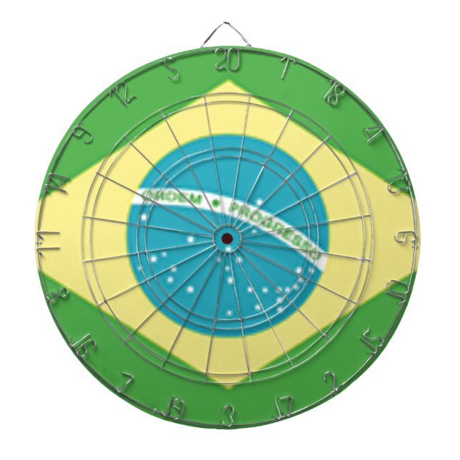 Brazil Flag Dartboard (Front)