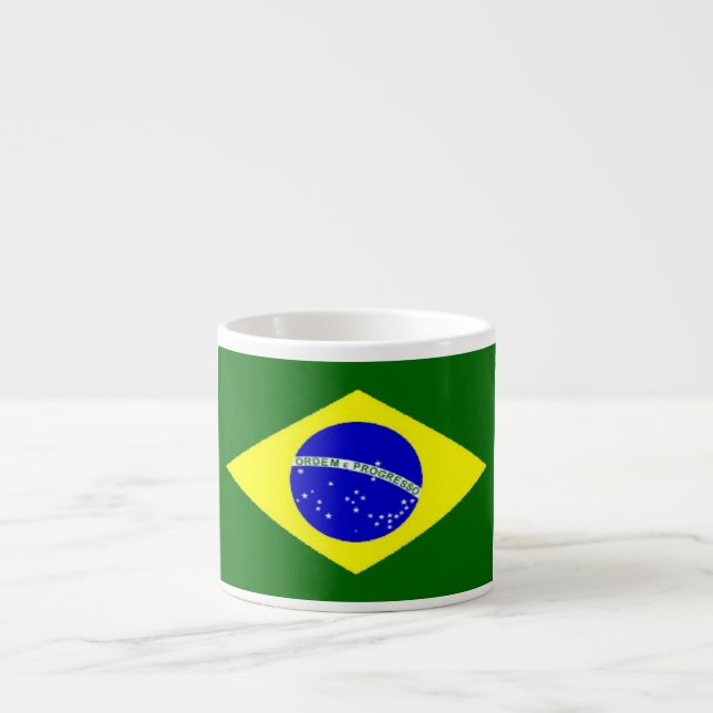 Brazil Flag Espresso Cup (Front)