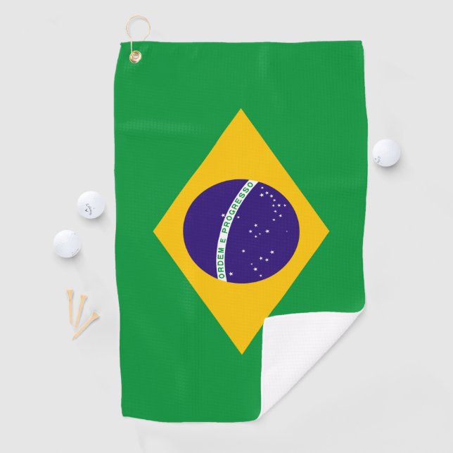 Brazil Flag Golf Towel (InSitu)