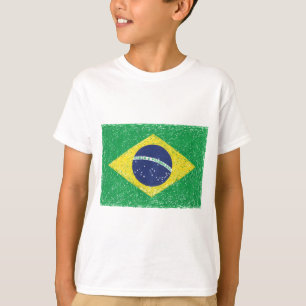 Brazil Flag *Hand-sketch* Brazilian T-Shirt